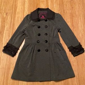 Ruffle Peacoat